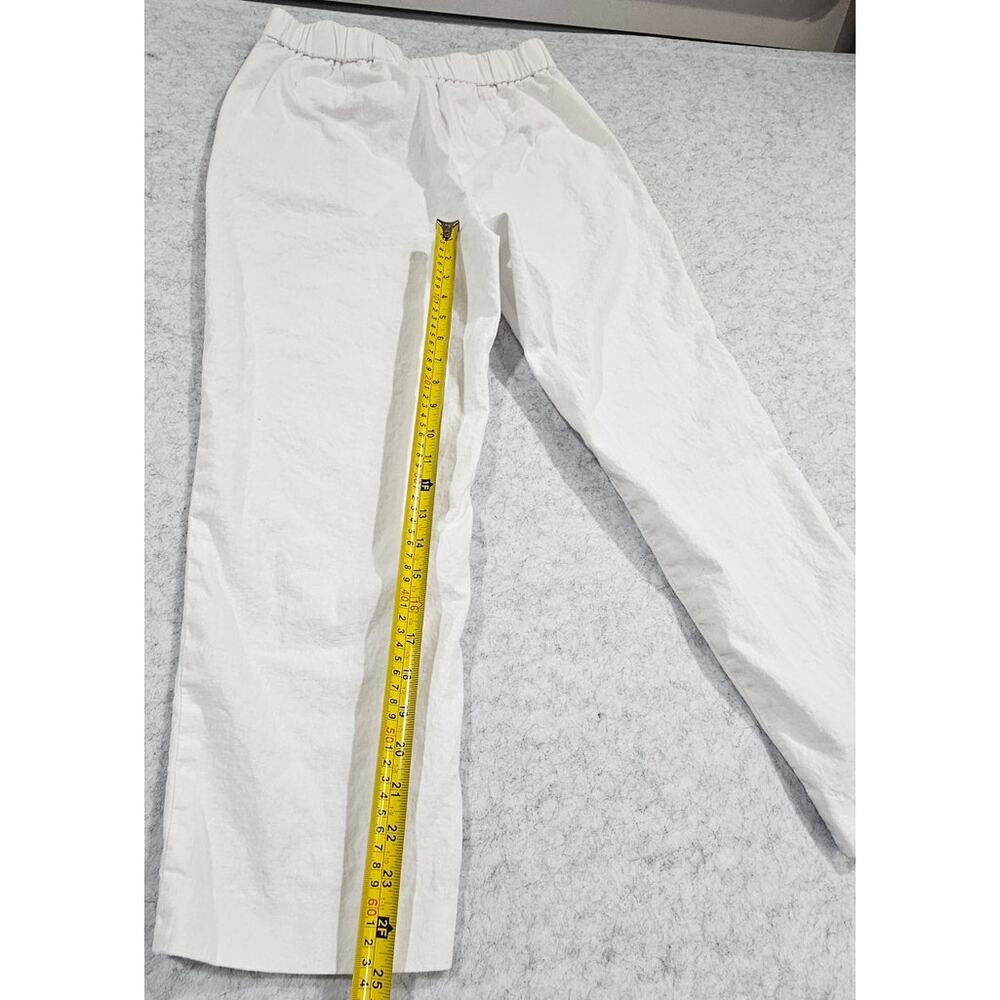 J.Crew Linen-Cotton Blend Cropped Sailor Pant, White, Women Sz 8, New - Picture 4 of 11